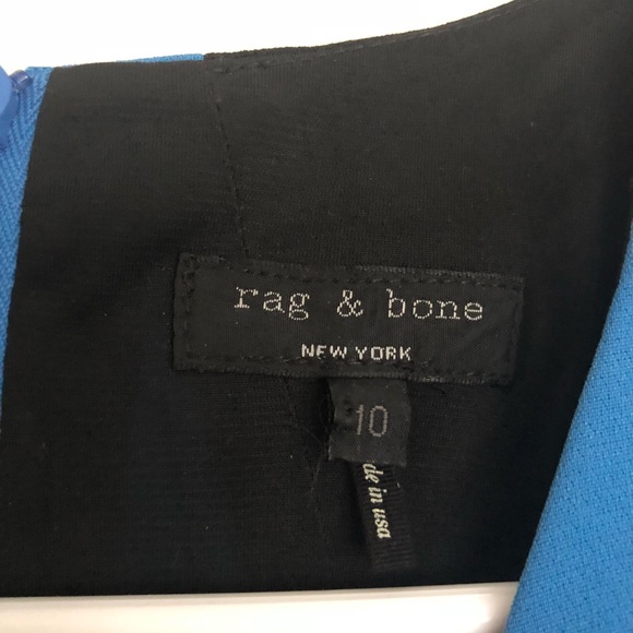 Rag & Bone blue and black dress. - Picture 4 of 4